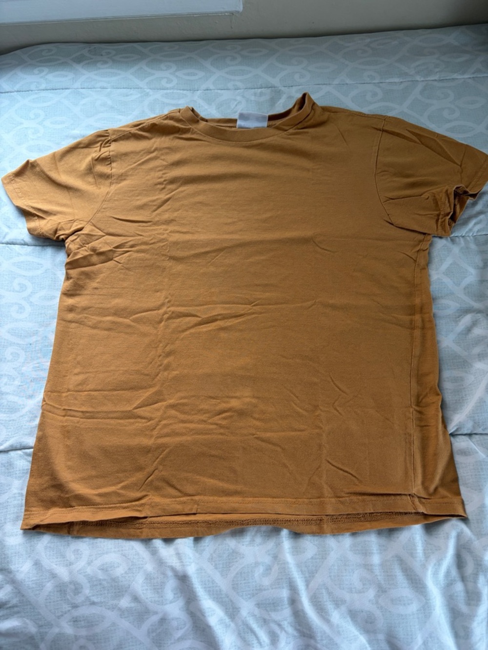 Women's Short-Sleeve Blouse in Mustard